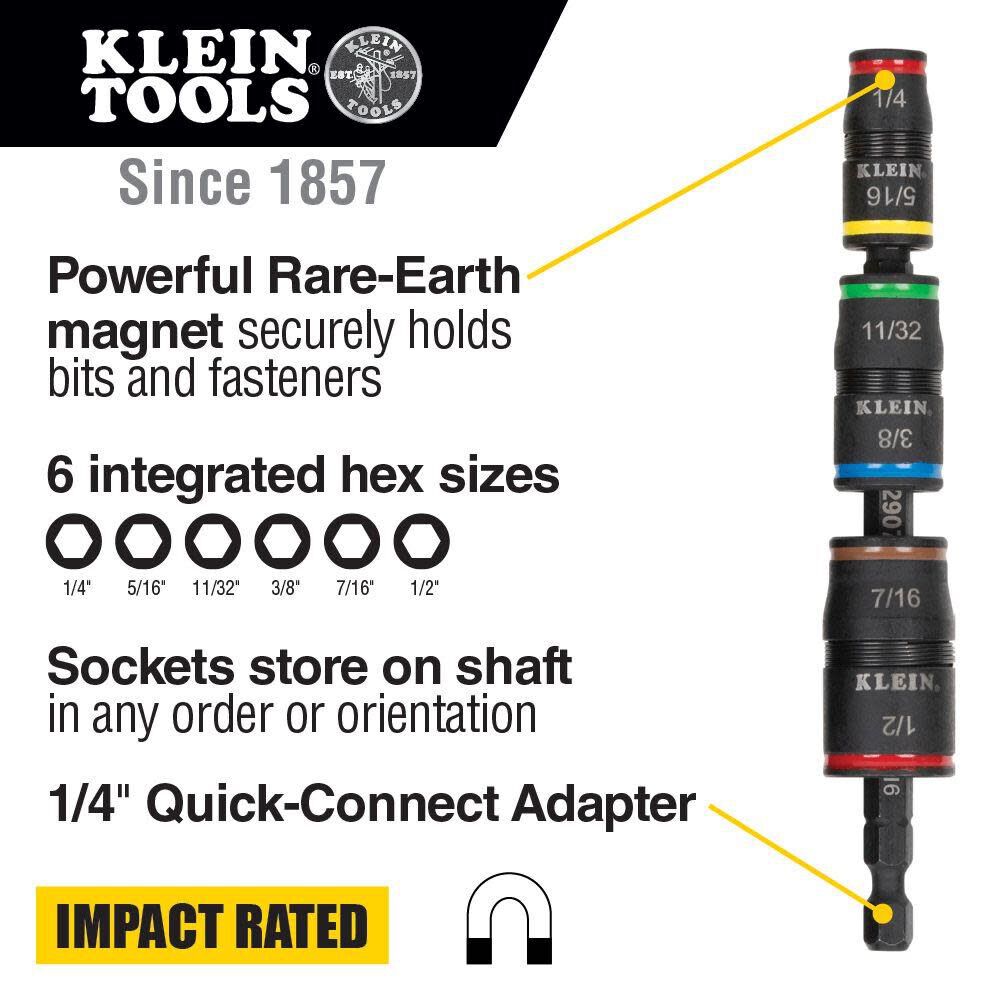 Klein Tools Impact Flip Socket Set No Handle 32907 from Klein Tools