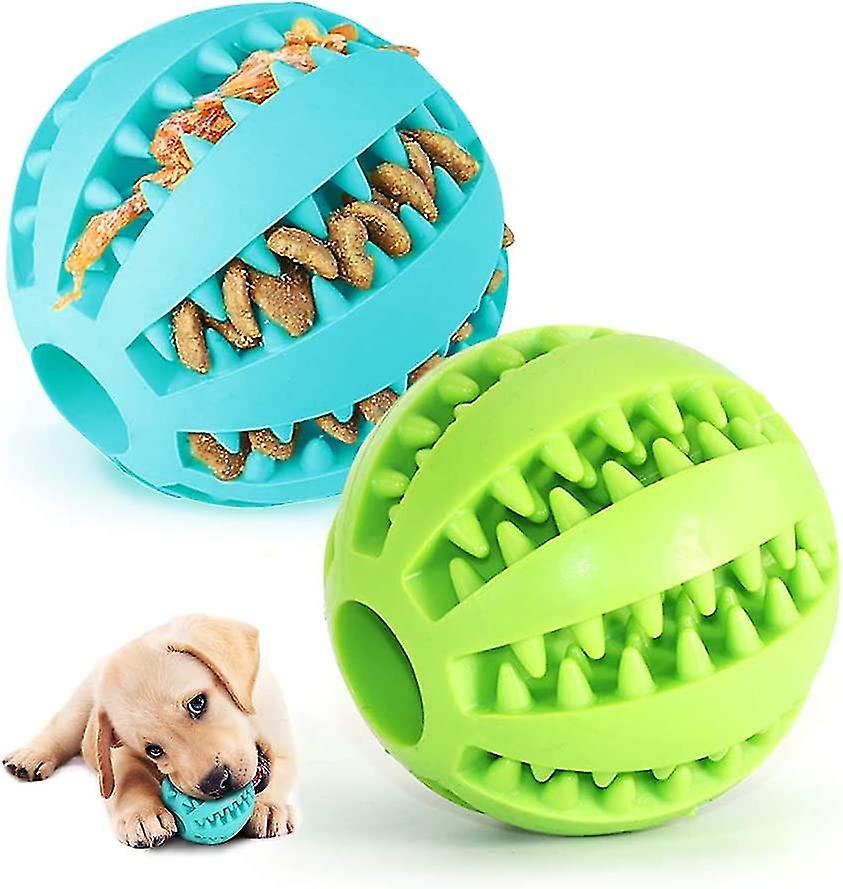 2 Dog Toy Dog Rubber Chew Ball Clean Teeth Bite Ant Toyinteractive Iq Toy Ball For S Medium Dog