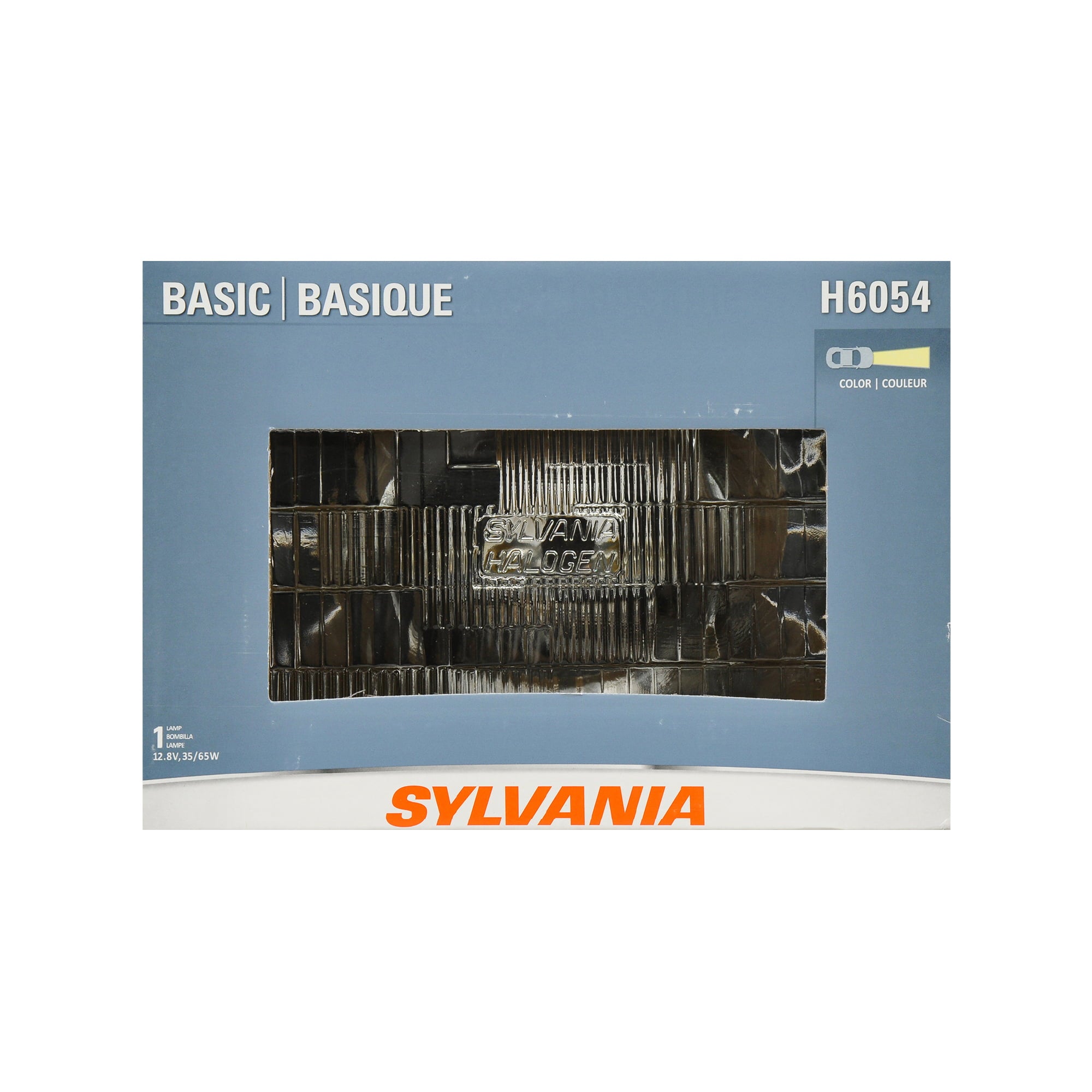 Sylvania H6054 Basic Halogen Sealed Beam Headlight， Contains 1 Bulb