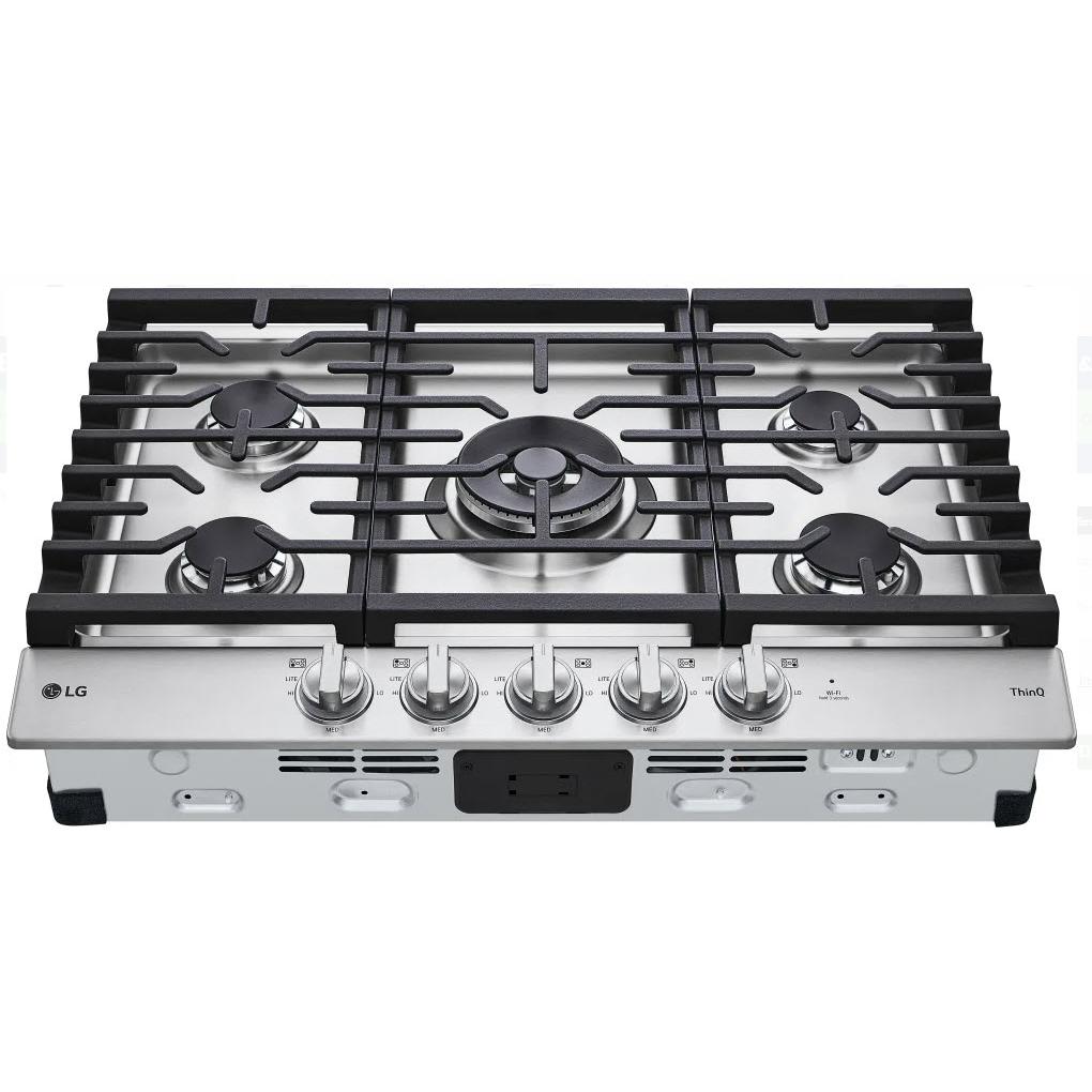 LG 30-inch Built-in Gas Cooktop with ThinQ? Technology CBGJ3027S