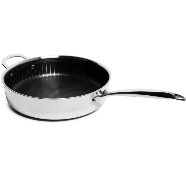 Lexi Home Tri ply 4 2 Qt Stainless Steel Nonstick Saute Pan With Lid