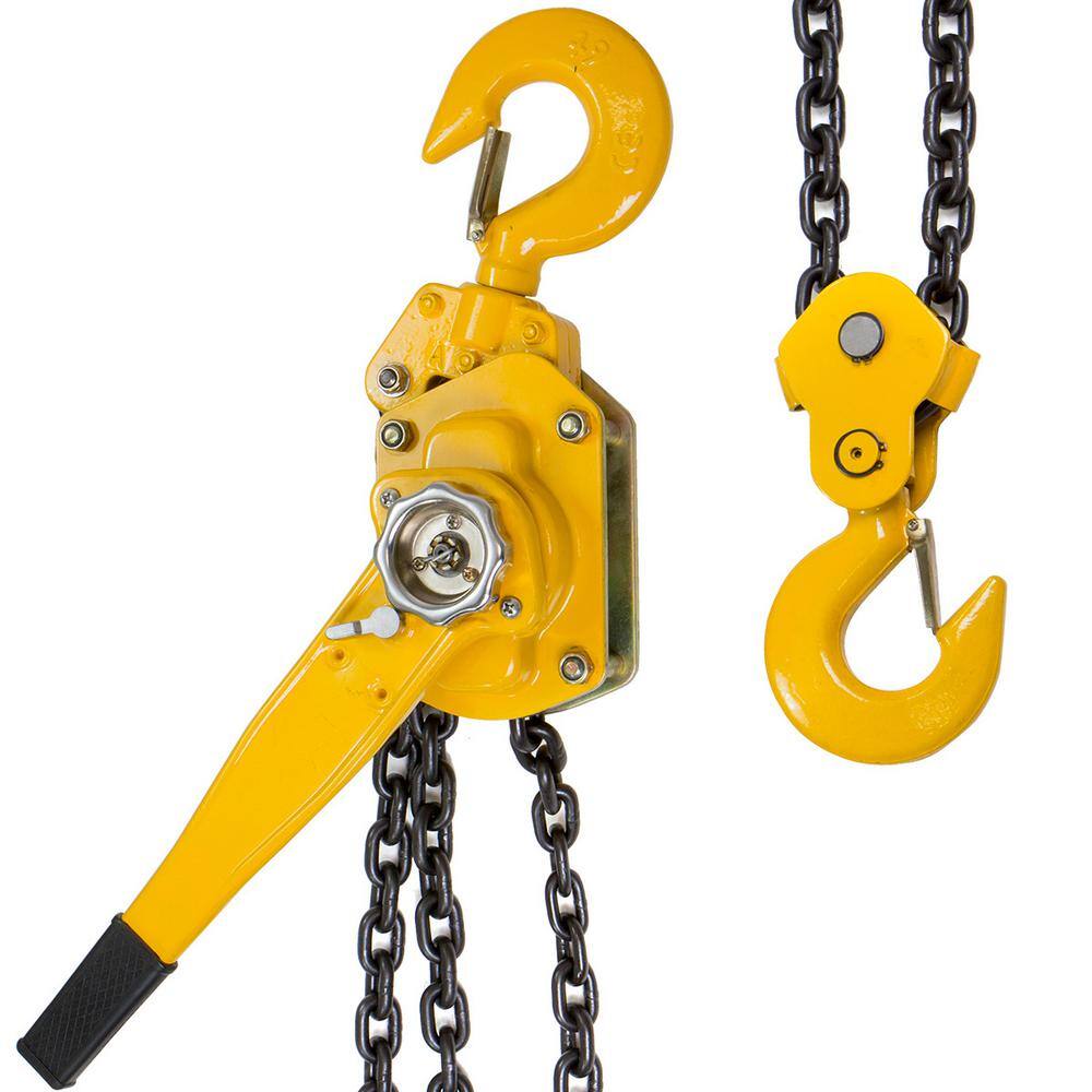 XtremepowerUS 10 ft. 6-Ton Steel Block Chain Lever Hoist Puller Lifter 58107-H2