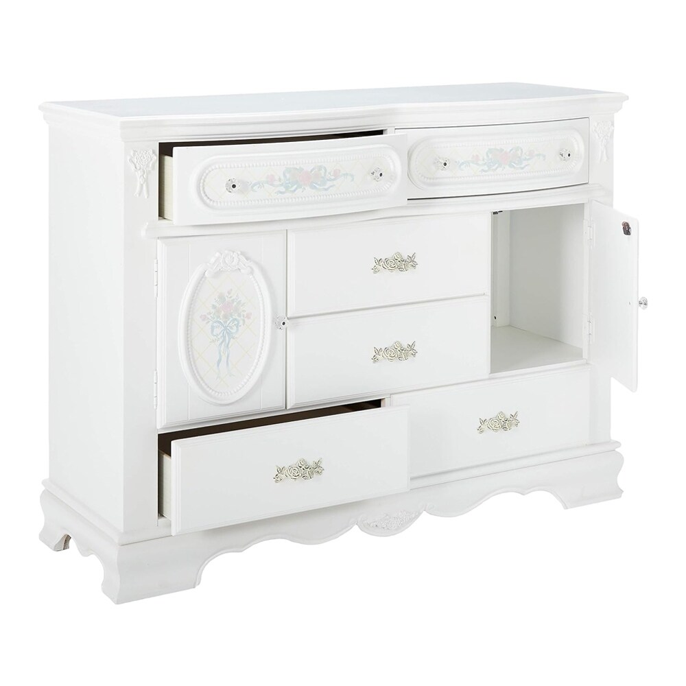 Acme Flora DRESSER White Finish