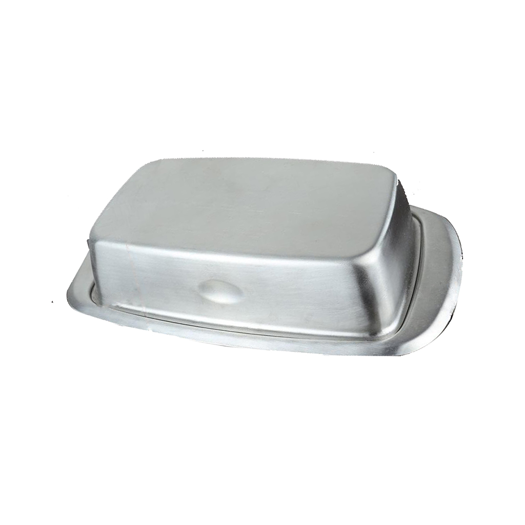 Stainless Dish With Lid Tray Holder Serving Storage