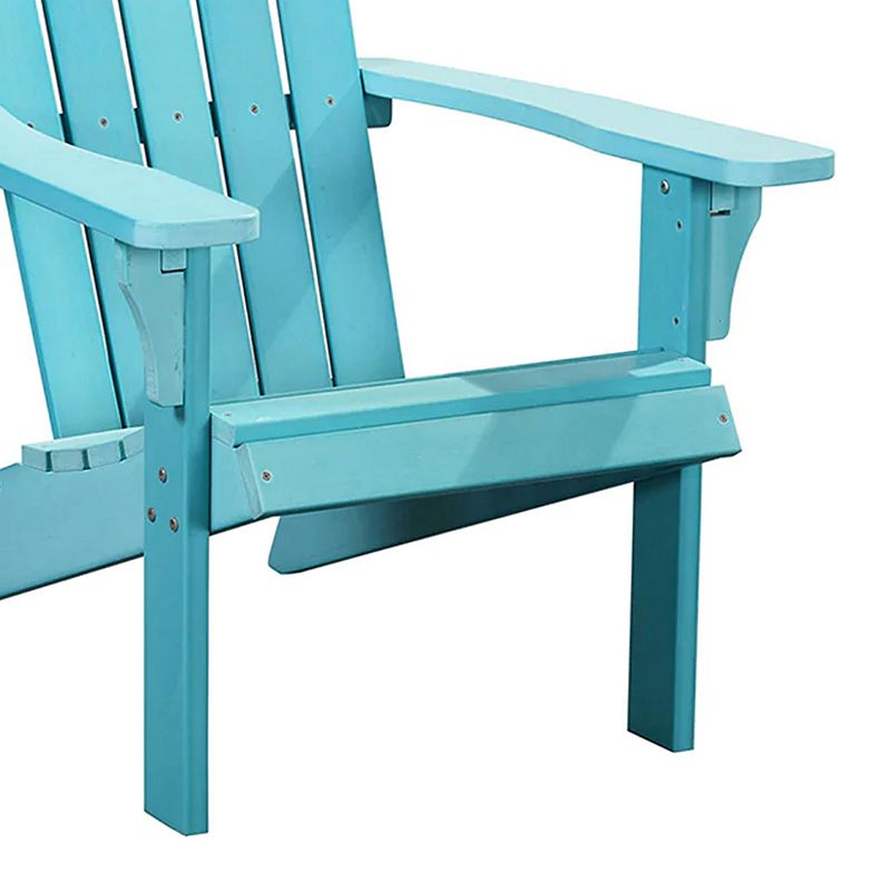 PolyTEAK Element Collection Poly Lumber All Weather Adirondack Patio Chair， Blue