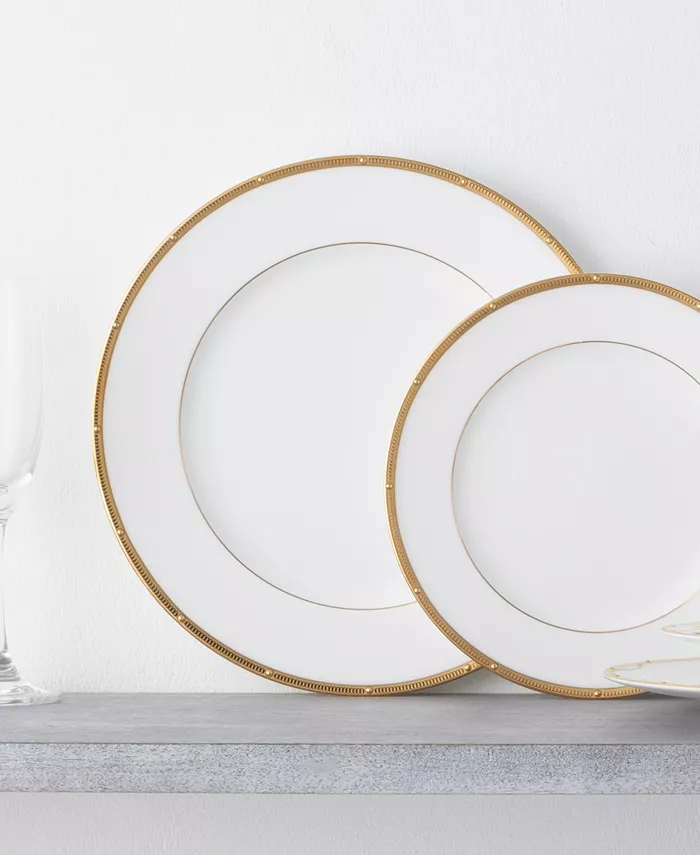 Noritake Rochelle Gold Set of 4 Dinner Plates Service For 4