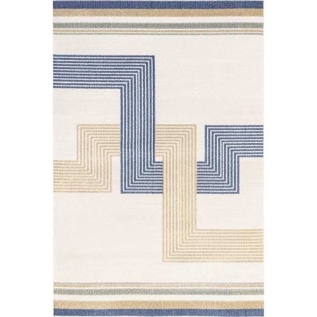 Nuloom Adira Geometric Striped Indoor outdoor Area Rug