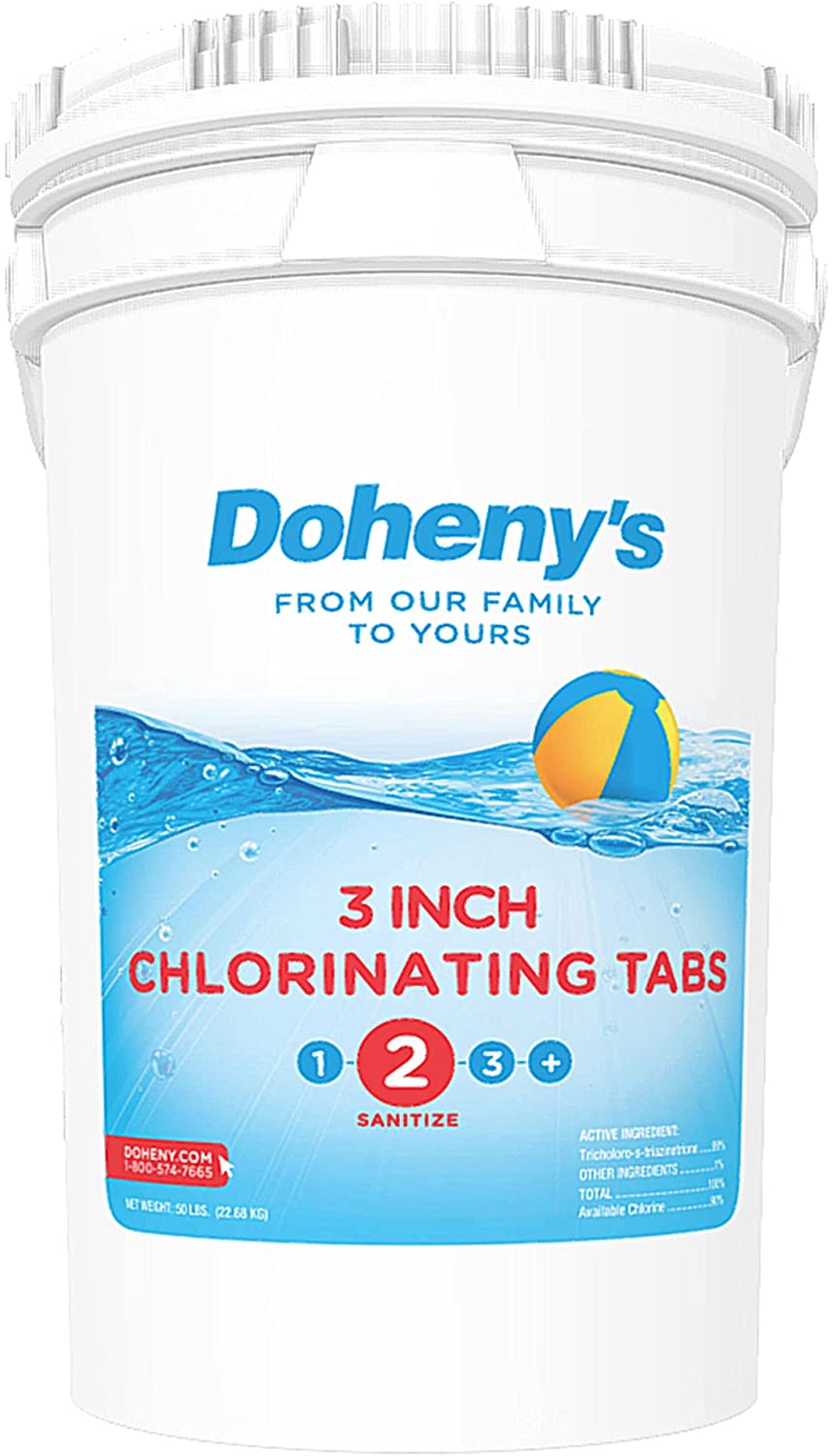 Doheny’s 3 Inch Swimming Pool Chlorine Tablets – 100 lbs