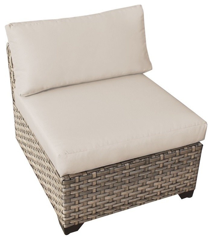 TKC Monterey Armless Patio Chair (Set of 2)   Tropical   Outdoor Sofas   by Homesquare  Houzz