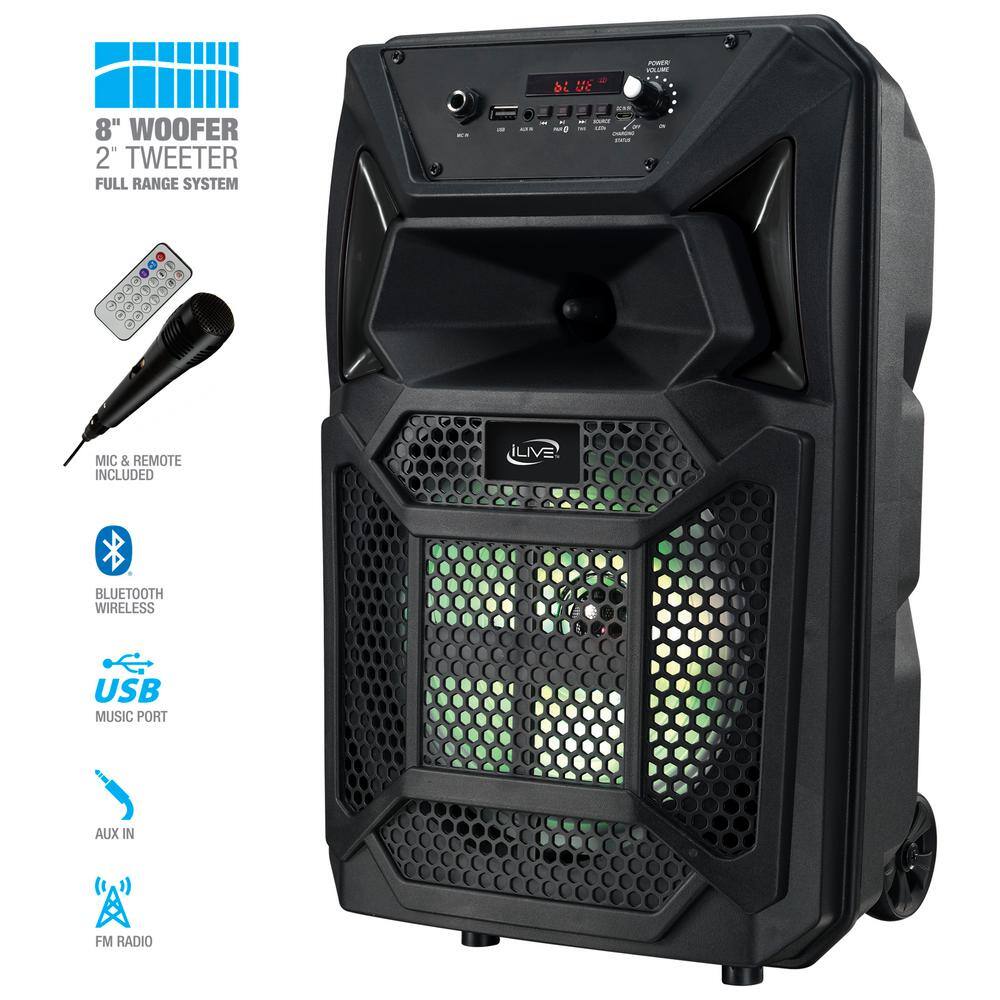 iLive Wireless Jobsite Tailgate Speaker with Bluetooth and Remote ISB312B