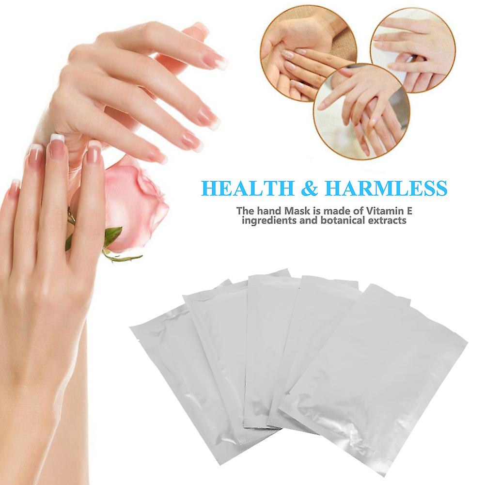 5 Pairs Hand Mask File Moisturizing Gloves Skin Care Hand Smoothing Whitening Anti-wrinkle