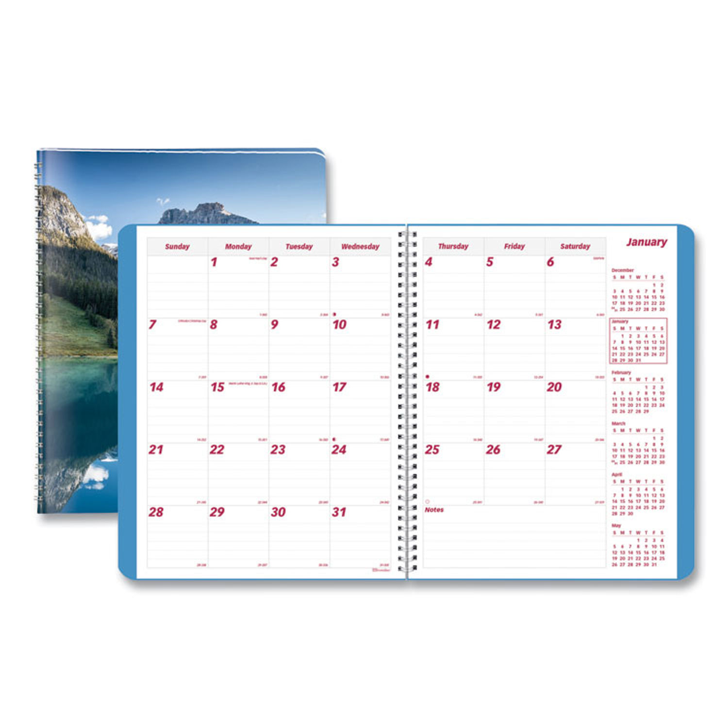 Mountains 14-Month Planner by Brownlineandreg; REDCB1262G04