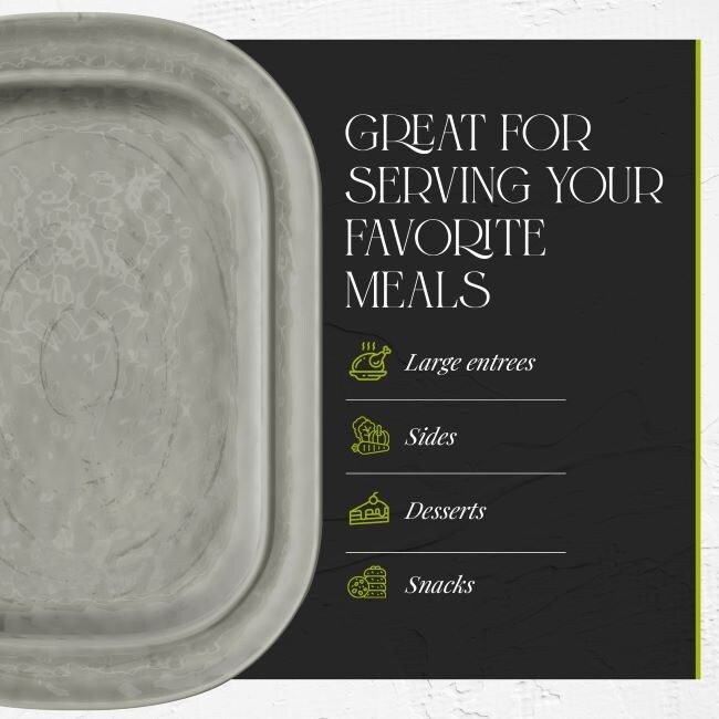 Fifth Avenue Melamine Serving Platter Break and Chip Resistant