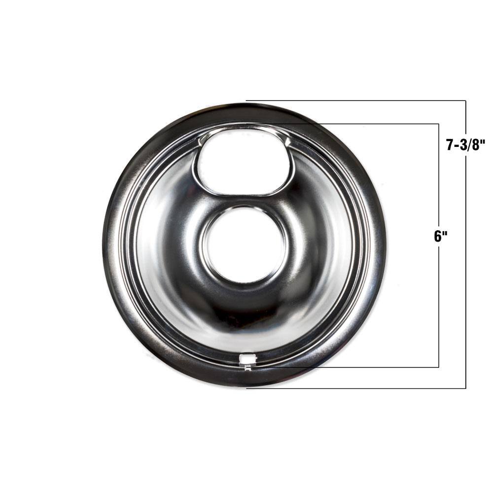 Everbilt 6 in. Universal Chrome Drip Bowl for Electric Ranges 98232