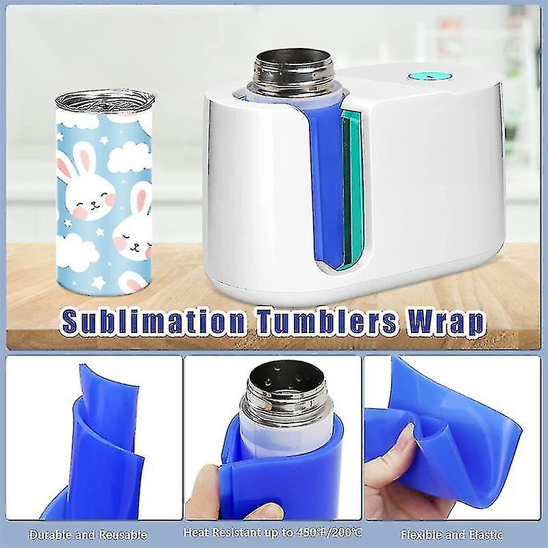 Sublimation Tumblers Wrap Accessories， 3 Thicknesses Silicone Sublimation Wrap Blanks Products For