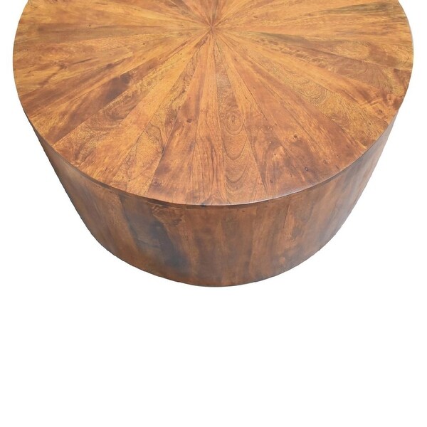 Artisan Furniture Chestnut Round Wooden Coffee Table