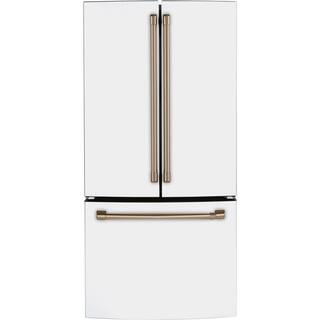 Cafe 18.6 cu. ft. French Door Refrigerator in Matte White Fingerprint Resistant Counter Depth and ENERGY STAR CWE19SP4NW2