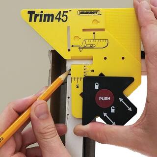 Milescraft Crown Molding Base Board Window Casing  Door Trim Installation Kit- Angle Finder Included 73650003