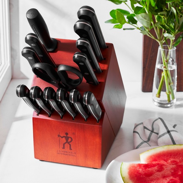 Henckels Solution Razor sharp 15 pc Knife Set German Engineered Informed By 100 Years Of Mastery Chefs Knife