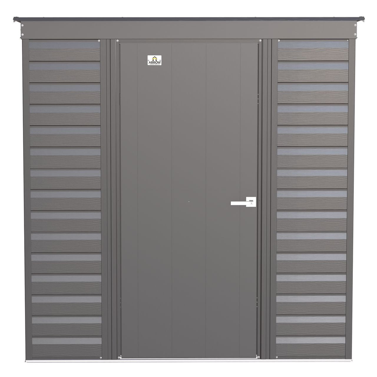 Arrow SCP64CC 6 x 4 ft. Arrow Select Steel Storage Shed, Charcoal