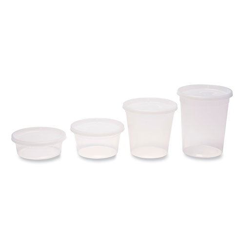 GEN Plastic Deli Containers | 24 oz， Clear， Plastic， 240