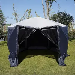 Customized Outdoor 6 Sides Quick Set Portable Pop Up Screen House Tent  Camping  Gazebo Screen Tent  Canopy Shelter House