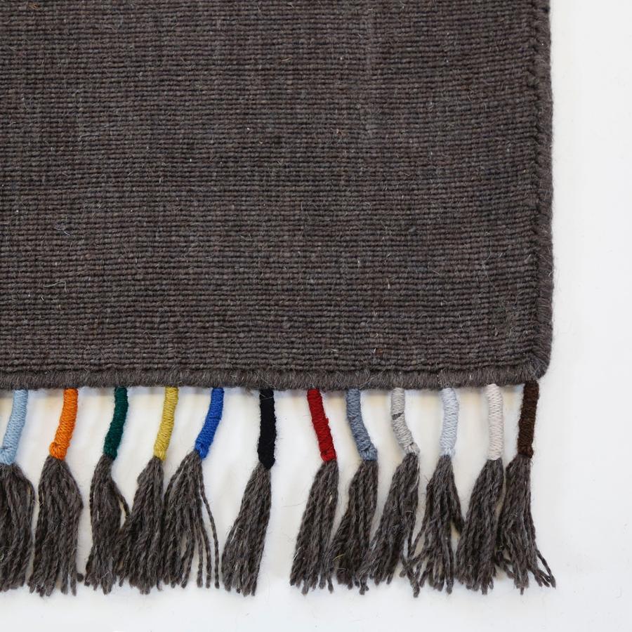 Tassle Handwoven Rug in Mocha in multiple sizes