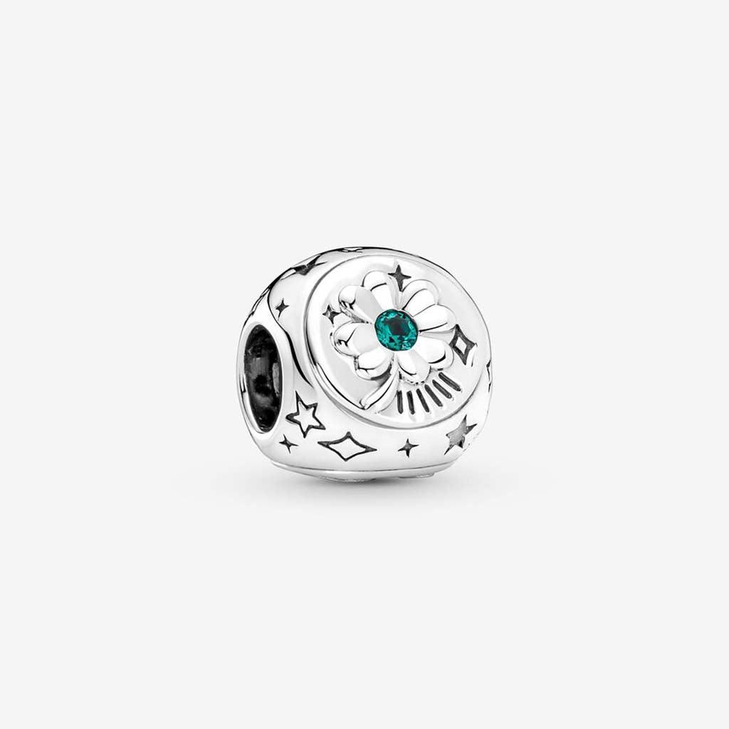 PANDORA  Clover, Horseshoe & Ladybird Three-sided Charm