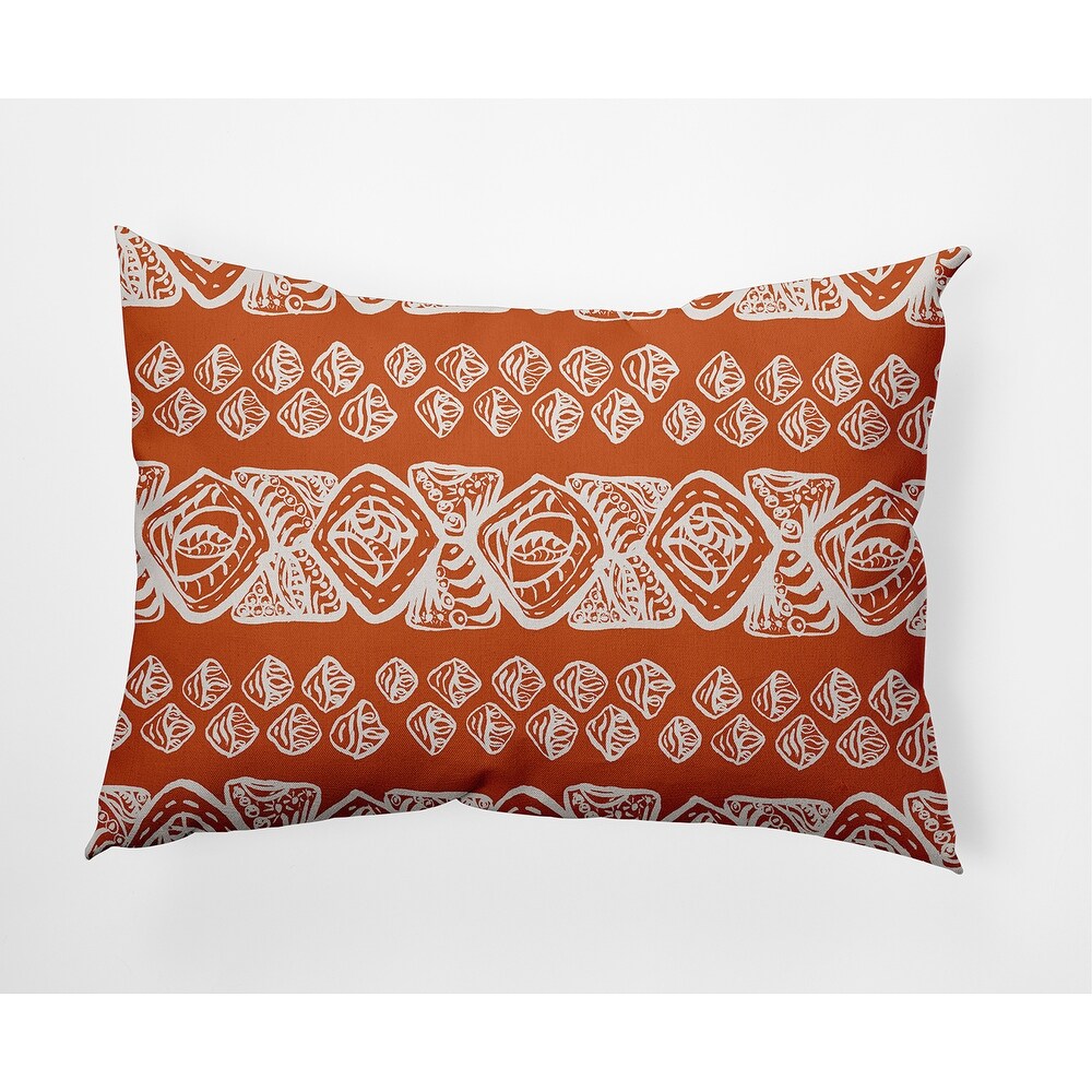 Tribal Geo Faux Linen Pillow