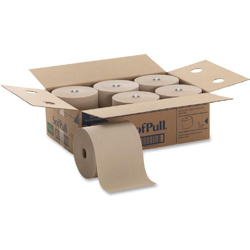 SofPull Hardwound Brown Roll Paper Towels  GPC26480