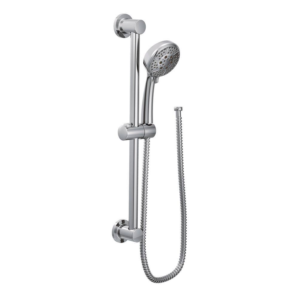 MOEN 4-Spray 4 in. Eco-Performance Handheld Handshower with Slidebar in Chrome 3669EP