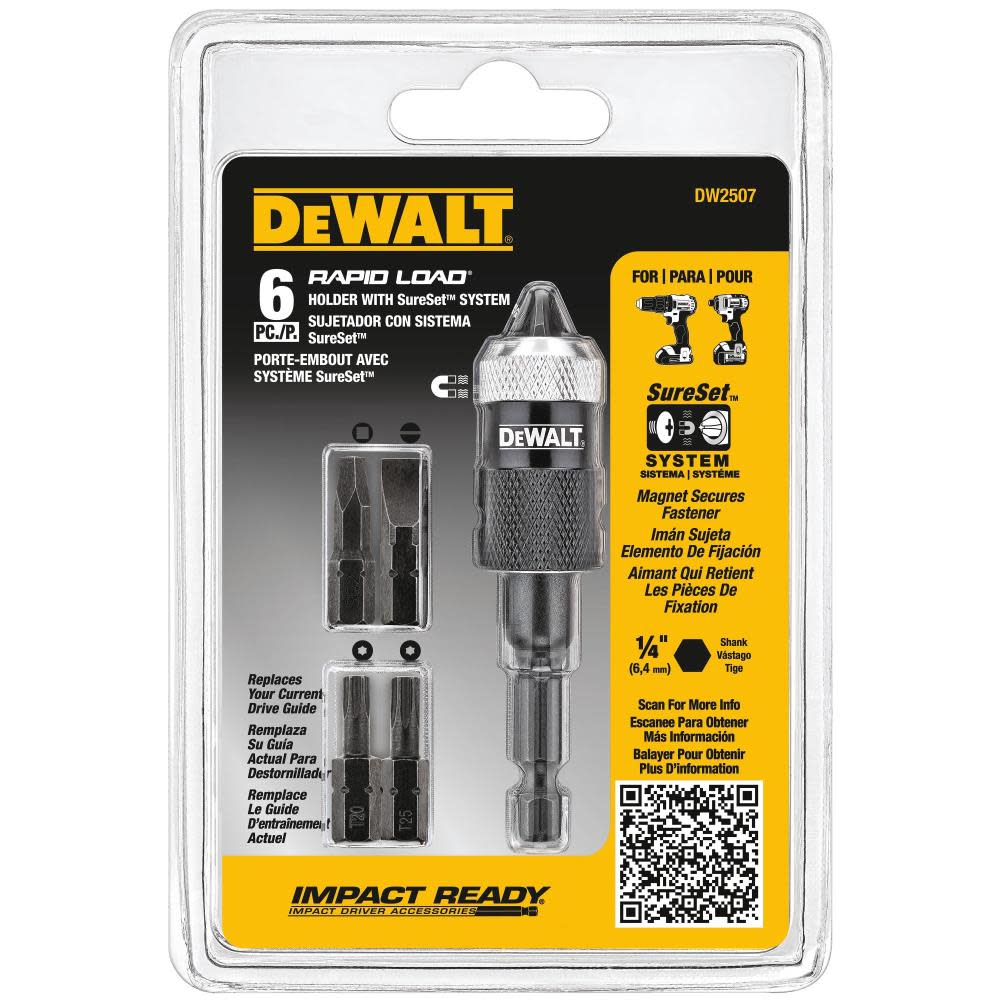 DEWALT 6-Piece Rapid Load Screw Driving Set DW2507 from DEWALT