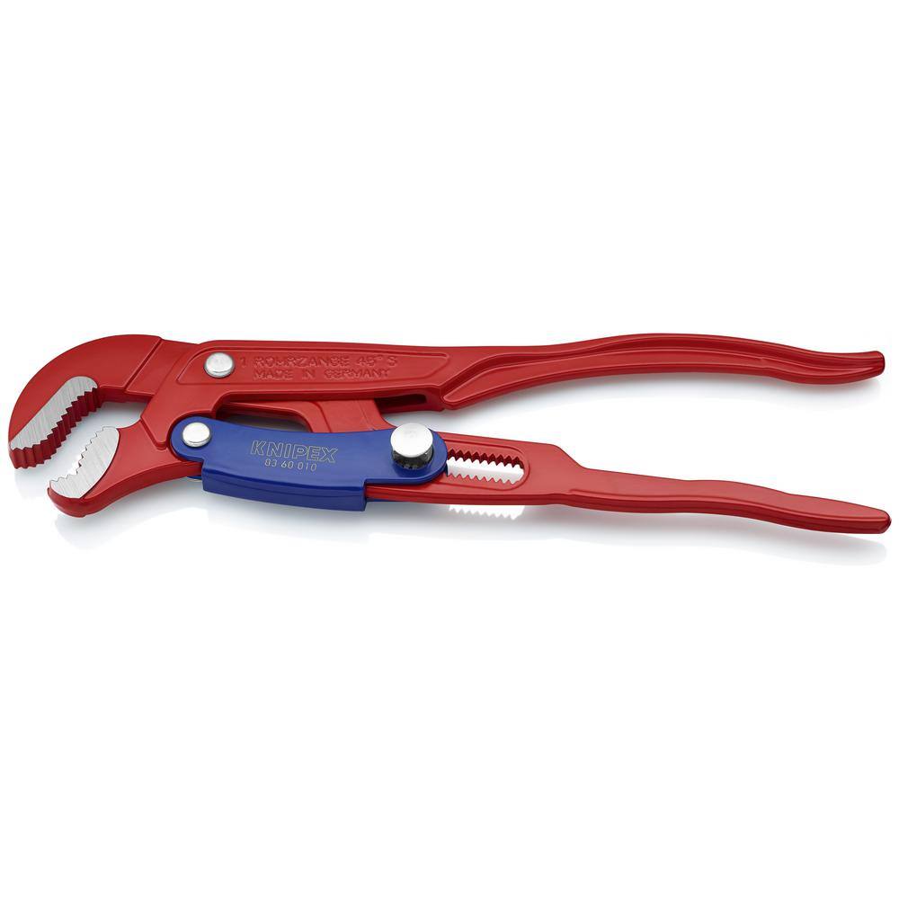 KNIPEX Swedish Pattern Pipe Wrench-S Shape Fast Adjust 83 60 010