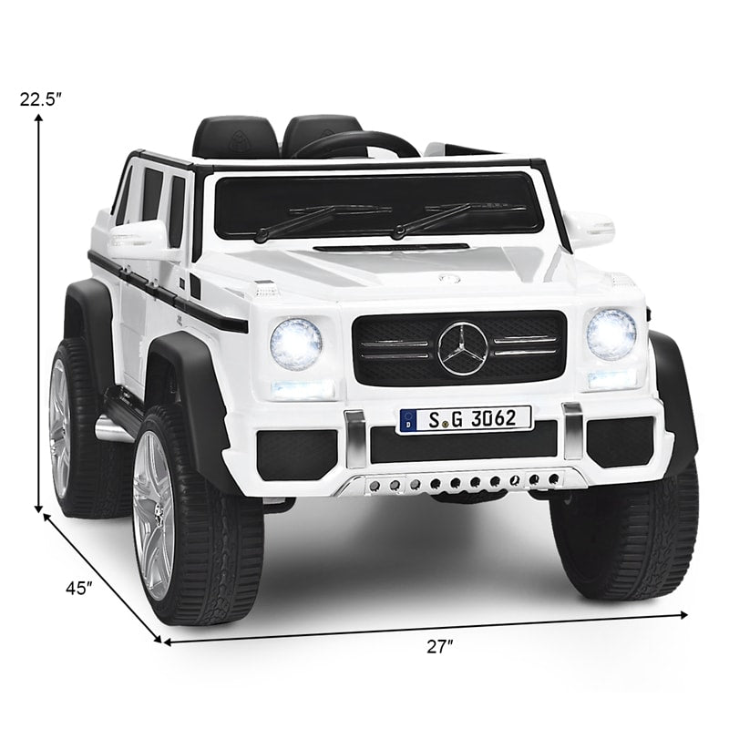 12V Mercedes-Benz Kids Electric Ride On Car Toy with Remote Control & Trunk 2 Motors