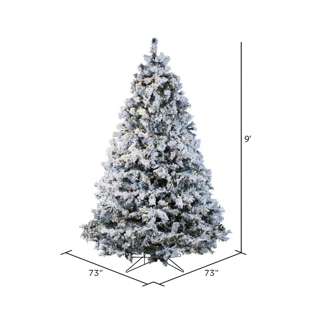 Vickerman Flocked Alaskan Artificial Christmas Tree