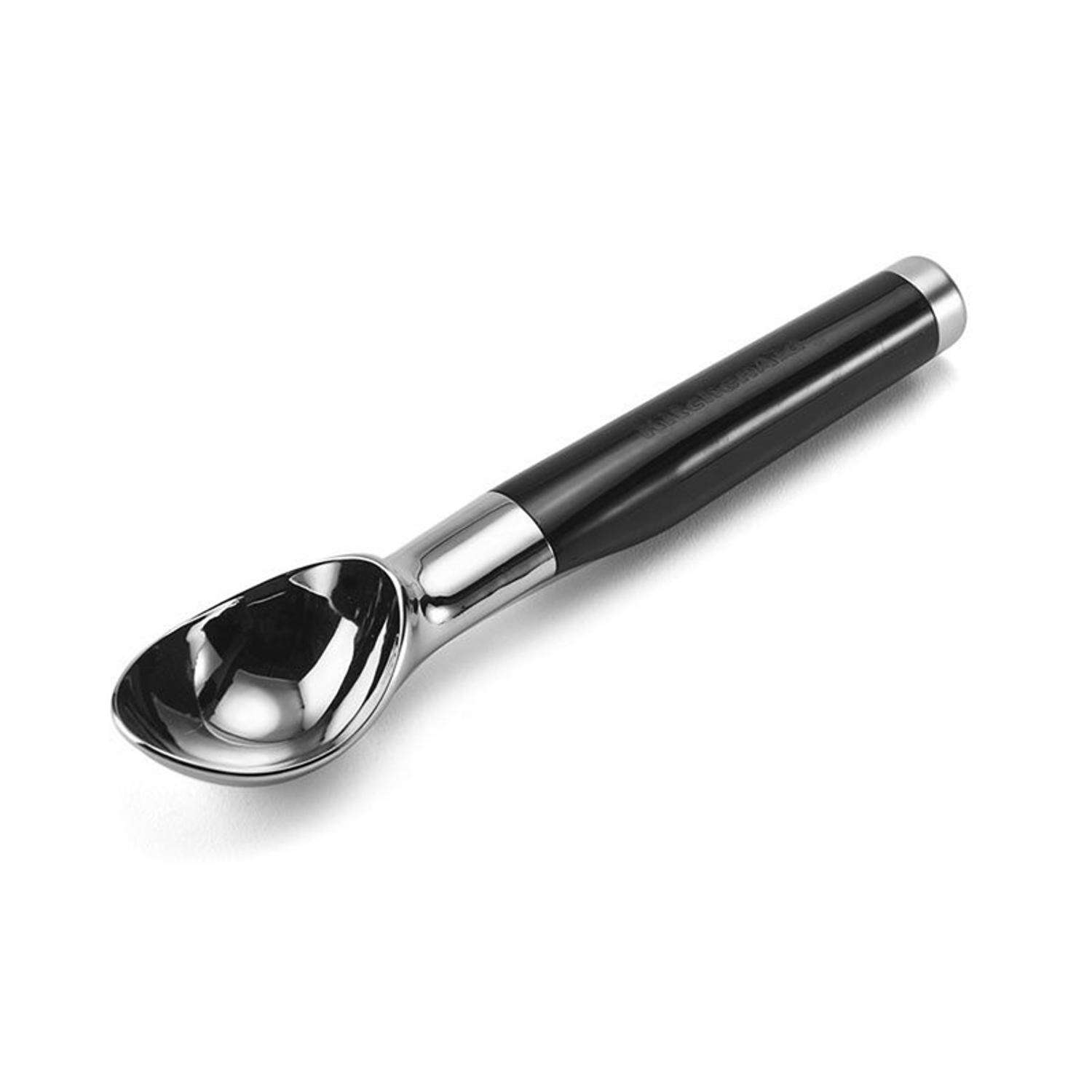 KitchenAid Black ABS Plastic/Stainless Steel Ice Cream Scoop