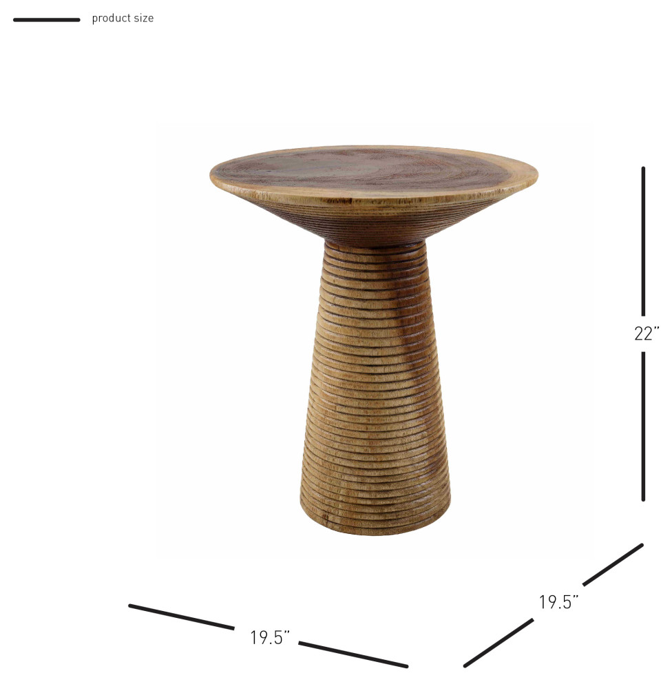 Duma Trembesi Side/ End Table   Rustic   Side Tables And End Tables   by New Pacific Direct Inc.  Houzz