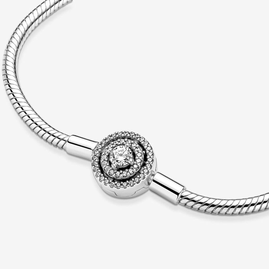 PANDORA  Pandora Moments Halo Snake Chain Bracelet