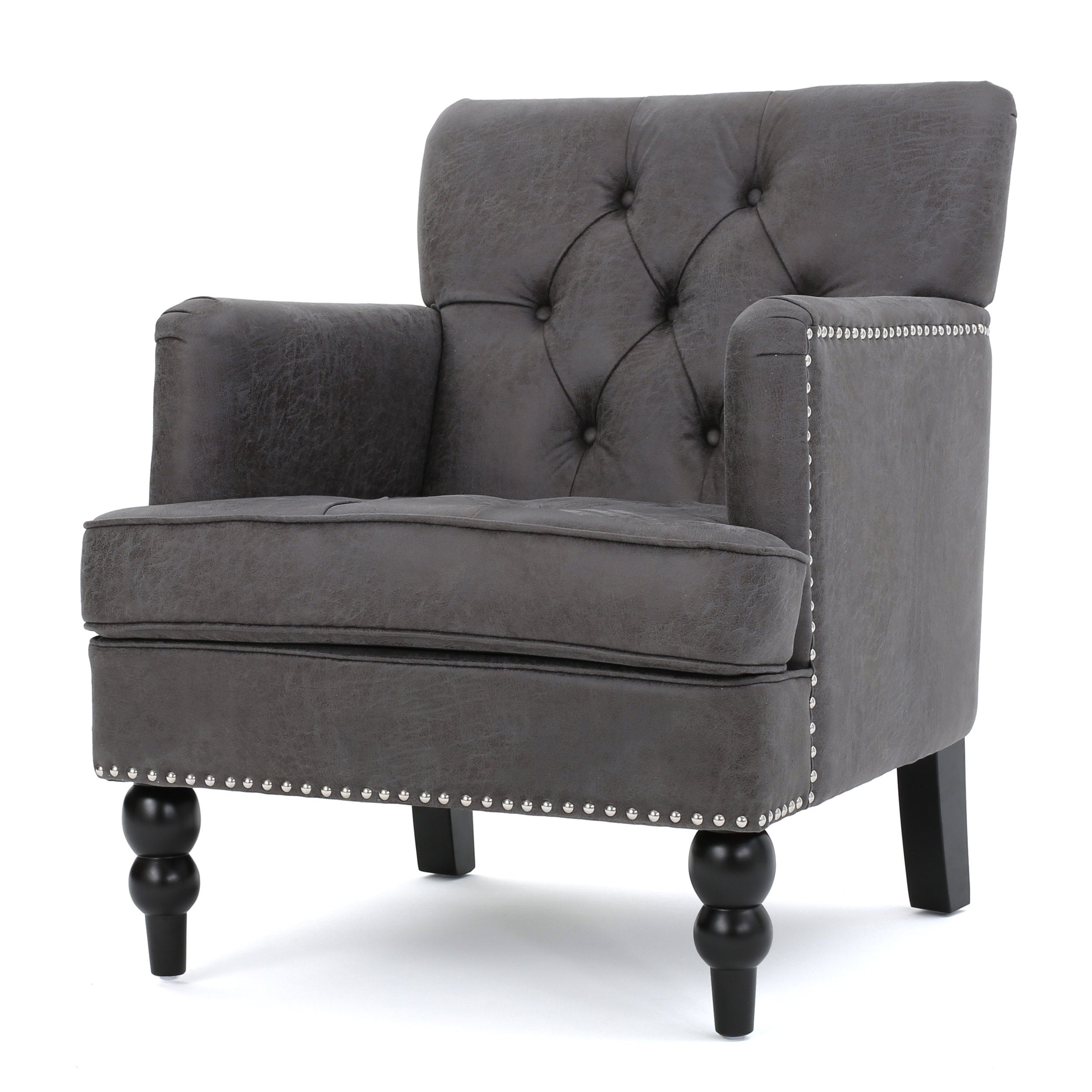 Madene Tufted Back Fabric Club Chair