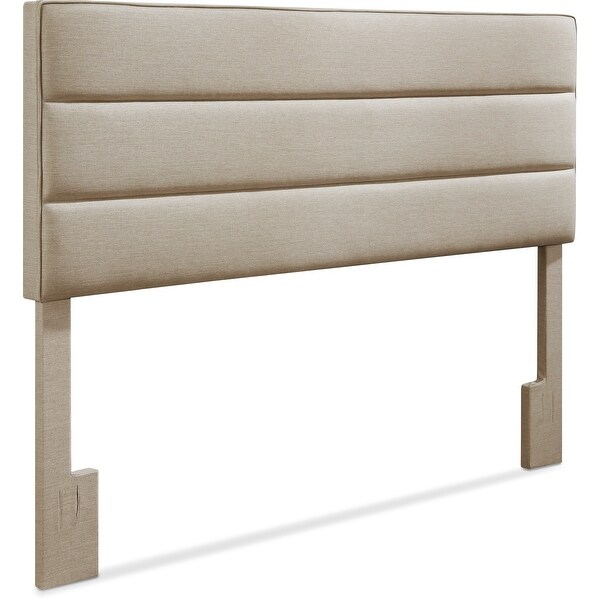 Serta Palisades Upholstered Headboard， King Size， Soft Beige - - 21827962