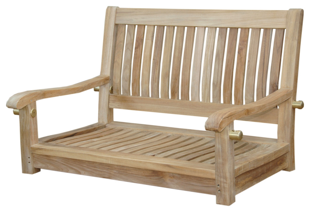 Del Amo 36 quotStraight Swing Bench   Transitional   Porch Swings   by Tuff Hut  Houzz