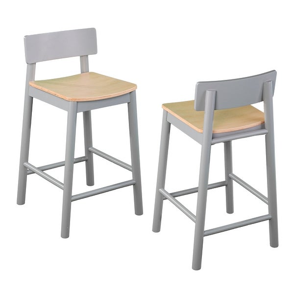 SEI Furniture Calisbry Two-Tone Counter Stools (Set of 2)