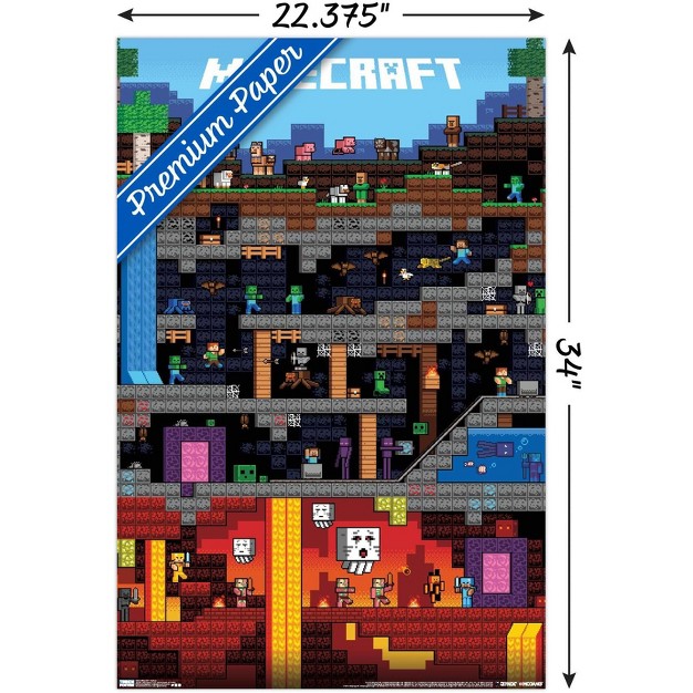 Trends International Minecraft Worldly Unframed Wall Poster Prints