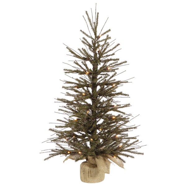 Vickerman Green Plastic 24inch Vienna Twig Unlit Artificial Christmas Tree