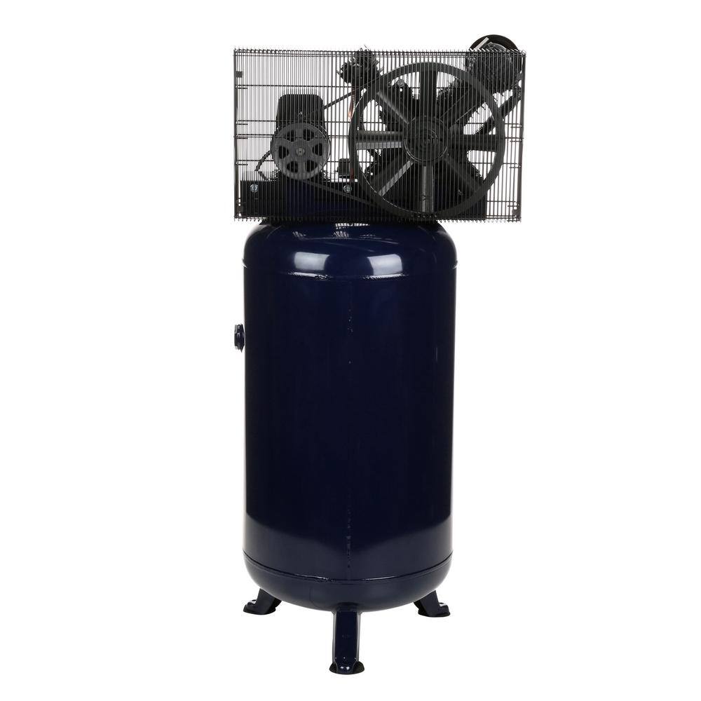 Campbell Hausfeld 80 Gal. Vertical Two Stage Stationary Electric Air Compressor 14CFM 5HP 230V 1PH (HS5180) HS5180