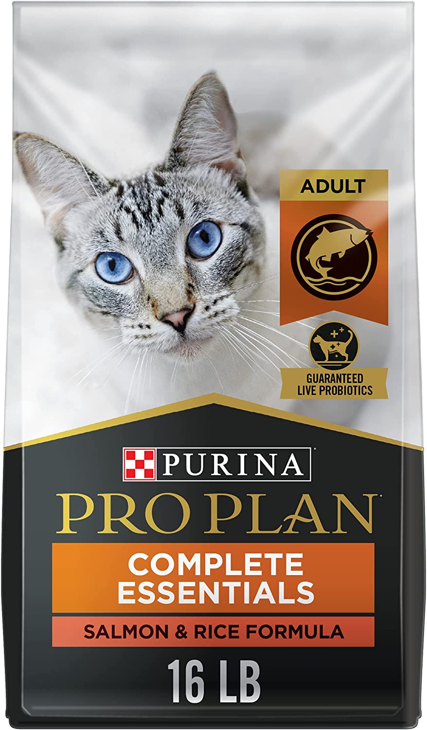 Purina Pro Plan SAVOR Adult Dry Cat Food With Probiotics， Salmon and Rice Formula 16 lb. Bag