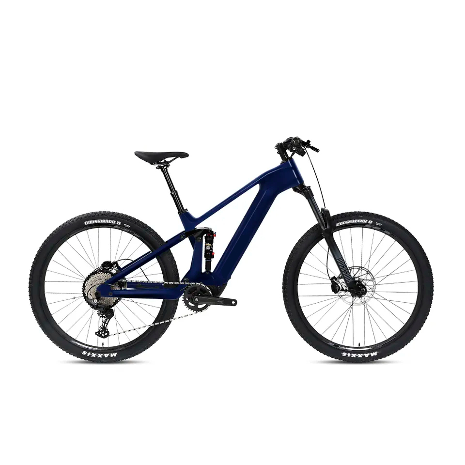 GALAXY Carbon Fiber electric bicycle e mtb Full Suspension Mid Drive Electric Mountain Bike