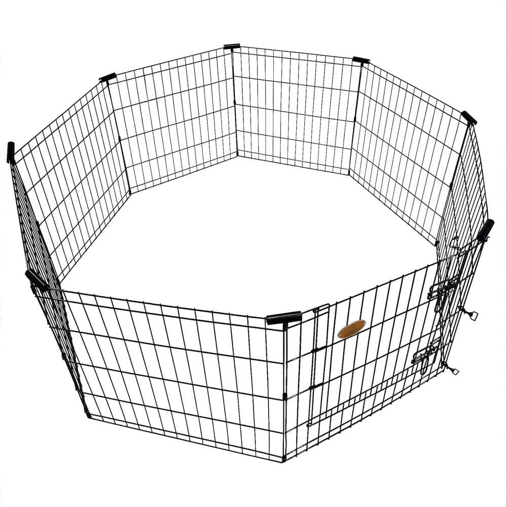 KennelMaster 8-Panel 24 in. x 24 in. Exercise Playpen with Gate EX8PEN2424