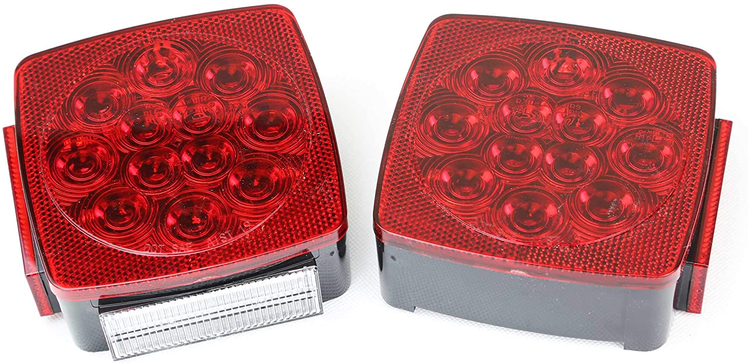 LIBRA Trailer Slim LED Submersible Square Tail/Side Light Kit for Under 80