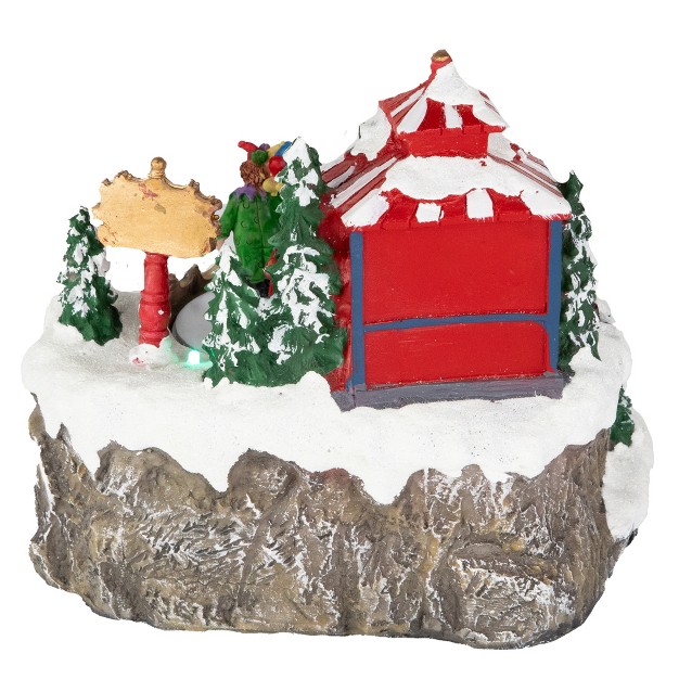 Led Lighted And Animated Christmas Scene Village Display Piece